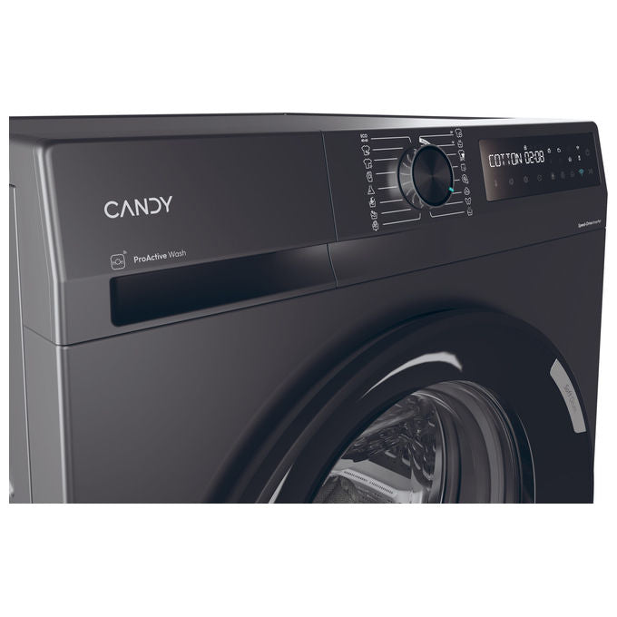 Candy BR 48B6G-S ProWash 500 Lavatrice Frontale 8 Kg 1400 rpm Classe A Inverter Vapore Wi-Fi (85x60x50 cm) colore Antracite