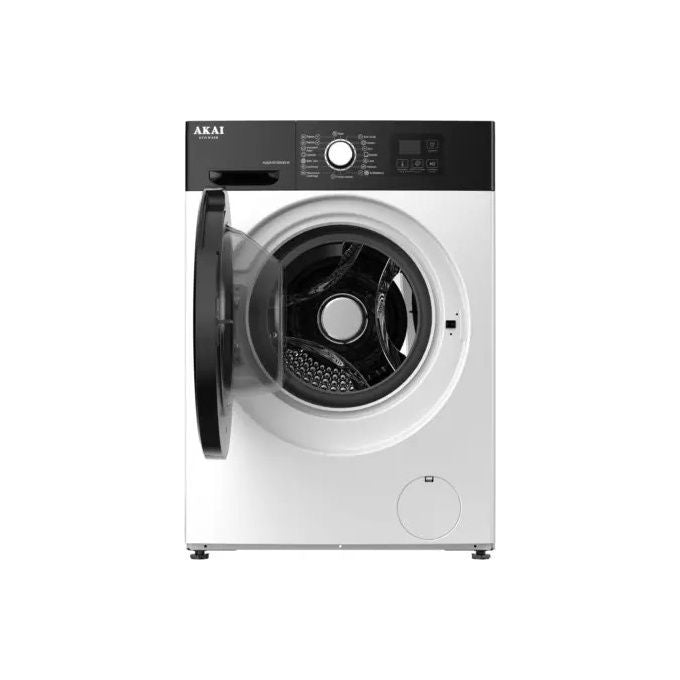 Akai AQUA10125A30-W Lavatrice Frontale 10 Kg 1200 rpm Classe A -30% Motore Inverter 16 Programmi (84,5x59,8x60,8 cm) colore Bianco