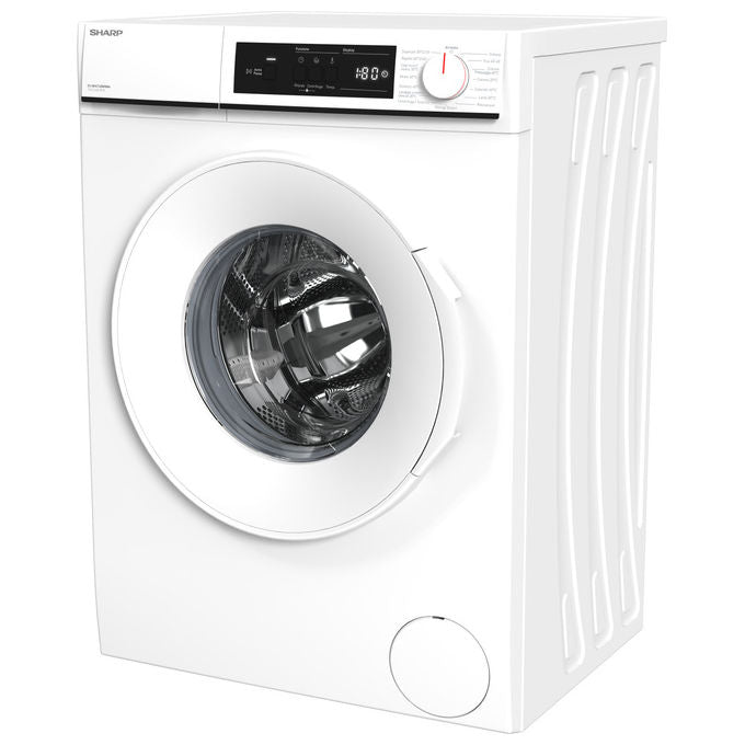 Sharp ES-NFA714BWNNA Lavatrice Caricamento Frontale 7 kg 1400 rpm Classe A Motore Inverter Bianco (84.5x59.7x49.7 cm)