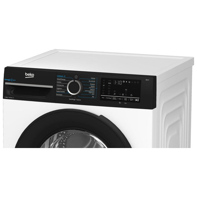 Beko BMWEP8147DB b300 Lavatrice Frontale 8 Kg 1400 rpm Classe A Inverter SteamCure 76 dB (85x60x55 cm) colore Bianco