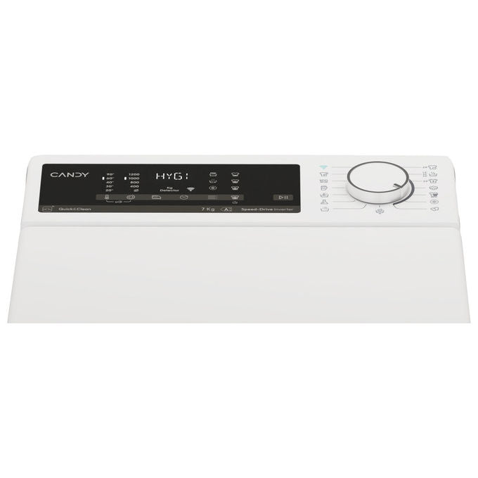 Candy TCA274TM5-S ProWash 500 Lavatrice Carica dall'alto 7 Kg Classe A 1200 rpm Inverter Wi-Fi colore Bianco
