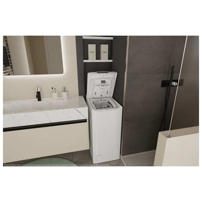 Candy TCA274TM5-S ProWash 500 Lavatrice Carica dall'alto 7 Kg Classe A 1200 rpm Inverter Wi-Fi colore Bianco
