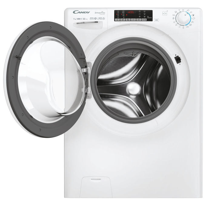 Candy CO474TWM6-1-S Smart Pro Inverter Lavatrice Caricamento Frontale 7 Kg 1400 rpm Classe A Wi-Fi 77 dB (85x60x49 cm) colore Bianco