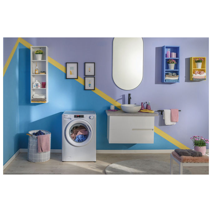 Candy CO474TWM6-1-S Smart Pro Inverter Lavatrice Caricamento Frontale 7 Kg 1400 rpm Classe A Wi-Fi 77 dB (85x60x49 cm) colore Bianco