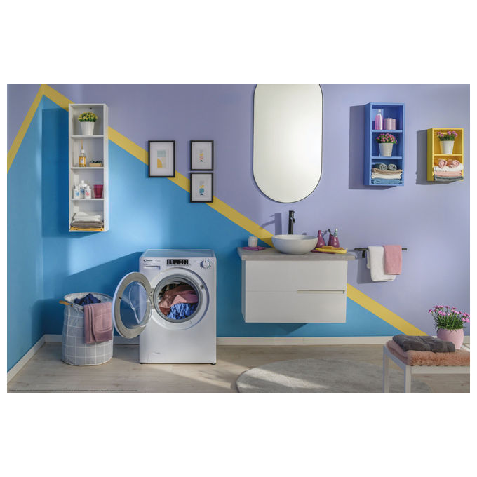 Candy CO474TWM6-1-S Smart Pro Inverter Lavatrice Caricamento Frontale 7 Kg 1400 rpm Classe A Wi-Fi 77 dB (85x60x49 cm) colore Bianco