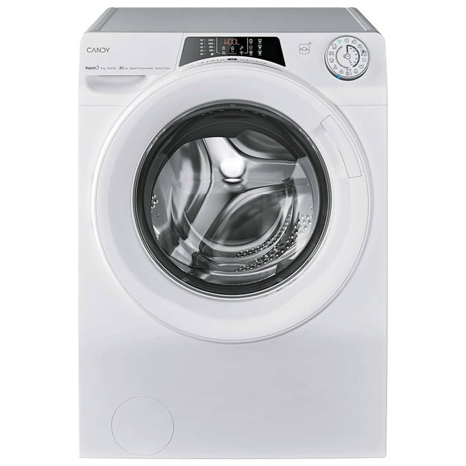 Candy RO494DWM12-1-S Lavatrice 9 Kg 1400 Giri Classe A hOn Wi-Fi Libera Installazione Bianco