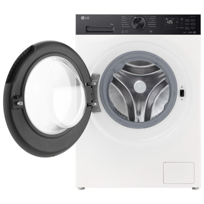 LG F2NX50S9THB ThinQ Lavatrice Slim Caricamento Frontale 9 Kg 1200 rpm Classe A AI DD Vapore Wi-Fi (85x60x47.5 cm) colore Bianco