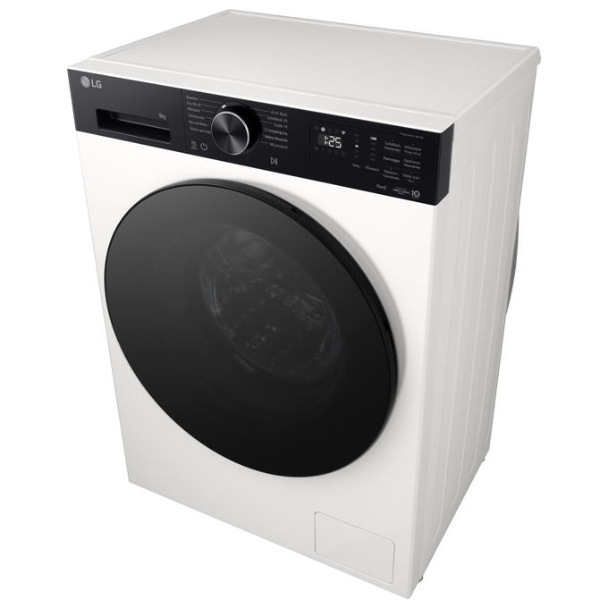 LG F2NX50S9THB ThinQ Lavatrice Slim Caricamento Frontale 9 Kg 1200 rpm Classe A AI DD Vapore Wi-Fi (85x60x47.5 cm) colore Bianco