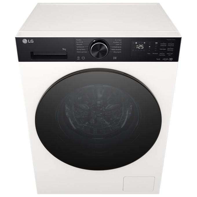 LG F2NX50S9THB ThinQ Lavatrice Slim Caricamento Frontale 9 Kg 1200 rpm Classe A AI DD Vapore Wi-Fi (85x60x47.5 cm) colore Bianco