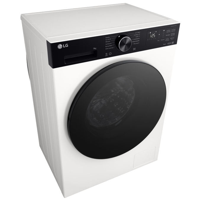 LG F2NX50S9THB ThinQ Lavatrice Slim Caricamento Frontale 9 Kg 1200 rpm Classe A AI DD Vapore Wi-Fi (85x60x47.5 cm) colore Bianco