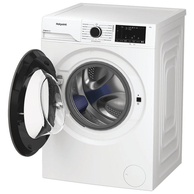 Hotpoint HB103CAREIT Délica Lavatrice Carica Frontale 10 Kg 1400 rpm Classe A-30% Motore Inverter Vapore (85x60x58 cm) colore Bianco