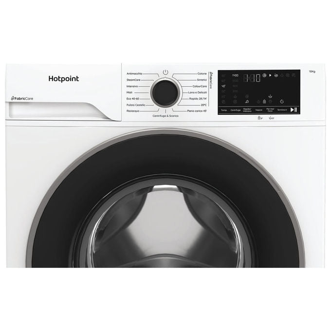 Hotpoint HB103CAREIT Délica Lavatrice Carica Frontale 10 Kg 1400 rpm Classe A-30% Motore Inverter Vapore (85x60x58 cm) colore Bianco