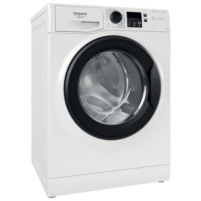 Hotpoint NF827WK IT Lavatrice Carica Frontale 8 Kg 1200 rpm Classe A Inverter Vapore Steam Hygiene (85x59.5x60.5 cm) colore Bianco