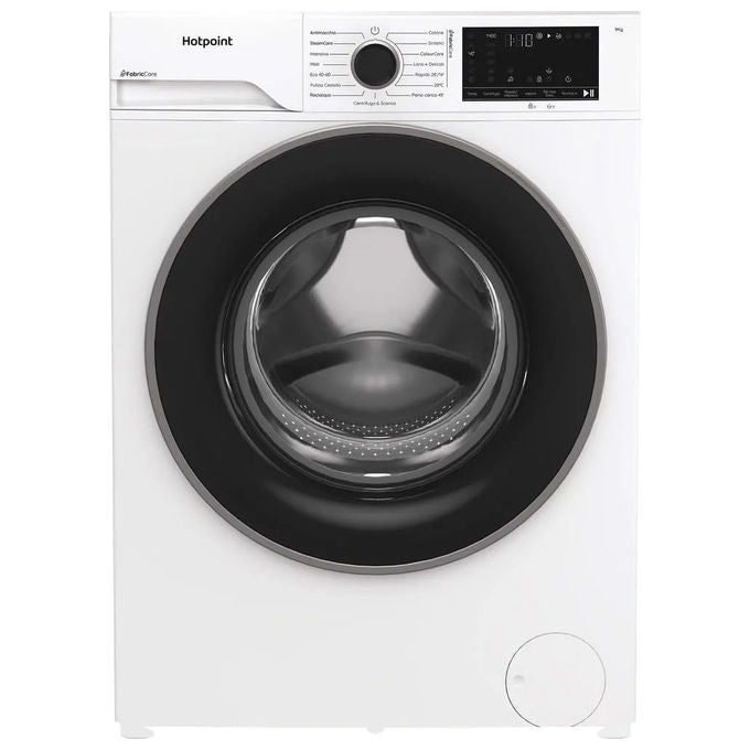 Hotpoint HB 93 CARE IT Lavatrice 9 Kg 1400 rpm Classe A-30% Motore Inverter PetHair Care Color Caricare colore Bianco