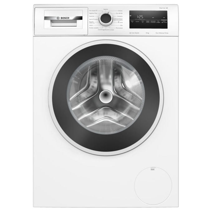 Bosch WAN28219IT Serie 4 Lavatrice Frontale 9 Kg 1400 rpm Classe A EcoSilence Drive Vapore Iron Assist (84x59x59 cm) colore Bianco