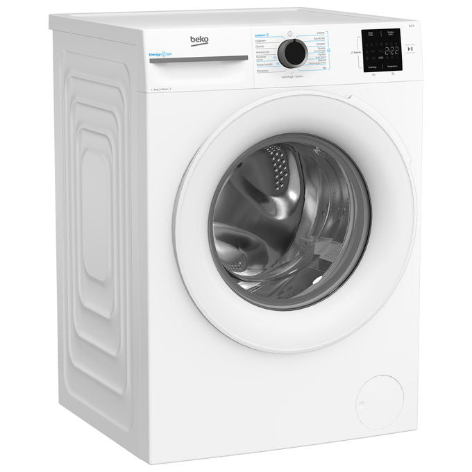 Beko BMW9147EW Lavatrice 9 Kg 1400 Giri Classe A EnergySpin Vapore Bianco (84.5x60x58) cm