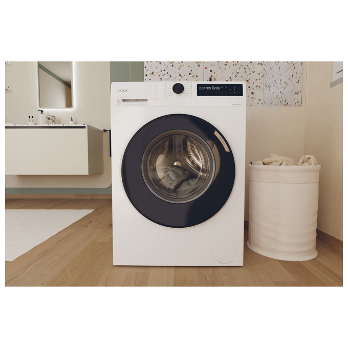 Candy BR49B8-S ProWash 500 Lavatrice Carica Frontale 9 Kg 1400 rpm Classe A Inverter Vapore Wi-Fi (85x60x60 cm) colore Bianco