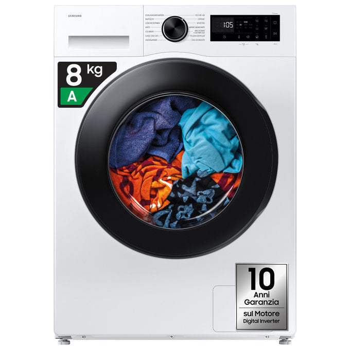 Samsung WW80FG5L32AEET Lavatrice Caricamento Frontale 8 Kg 1200 Giri Classe A Wi-Fi Bianco