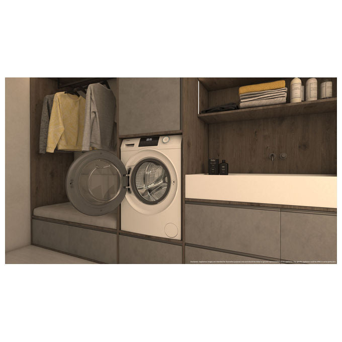 Haier HW110-BP14929A-S Serie 1 Lavatrice Frontale 11 Kg 1400 rpm Classe A Vapore Inverter ABT (85x60x67 cm) colore Bianco