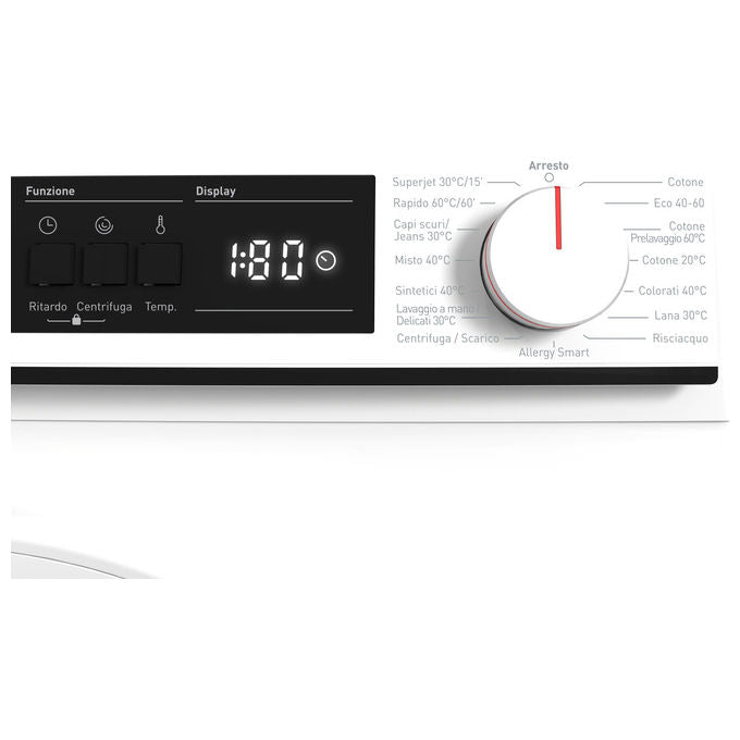 Sharp ES-NFA4101WD Lavatrice Frontale Super Slim 4 Kg 1000 rpm Classe D Allergy Smart 15 Programmi (84.5x59.7x36.2 cm) colore Bianco