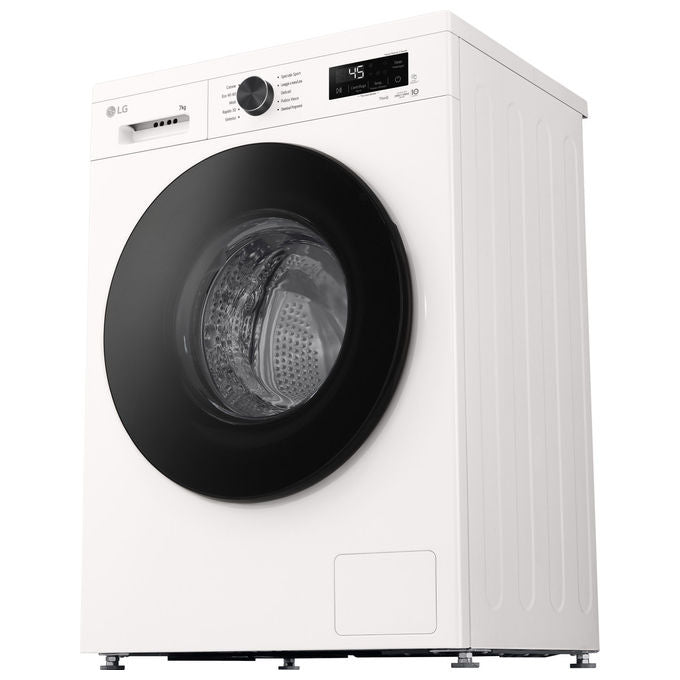 LG F2NX10S7NWB Slim Lavatrice Caricamento Frontale 7 Kg 1200 rpm Classe A Inverter Direct Drive Vapore Wi-Fi (85x60x44 cm) colore Bianco