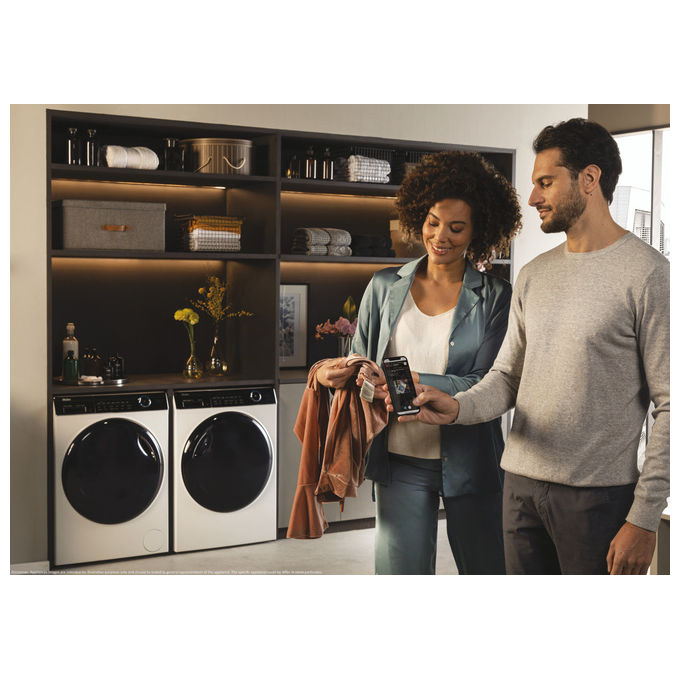 Haier HW100B14959NEUIT I-Pro Serie 5 Lavatrice Frontale 10 Kg 1400 rpm Classe A Wi-Fi Direct Motion (85x60x58 cm) colore Bianco