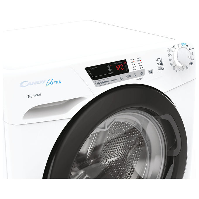 Candy HCU1282DWB4-1-S Ultra Lavatrice Carica Frontale 8 Kg 1200 Giri Classe B NFC colore Bianco