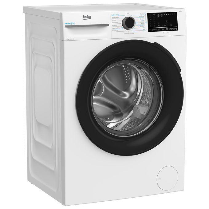 Beko BMW8149DB b300 Lavatrice Frontale 8 Kg 1400 rpm Classe A Motore Inverter Funzione Vapore Display Touch (84.5x60x54.6 cm) colore Bianco