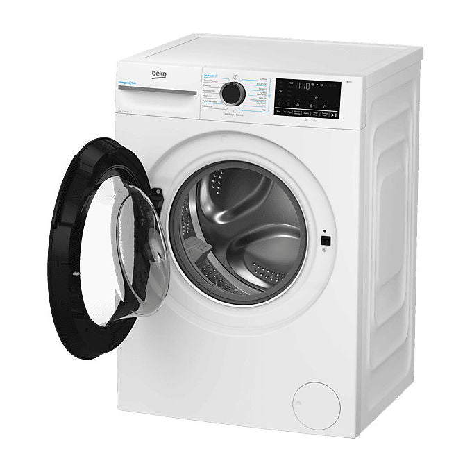 Beko BMW8149DB b300 Lavatrice Frontale 8 Kg 1400 rpm Classe A Motore Inverter Funzione Vapore Display Touch (84.5x60x54.6 cm) colore Bianco