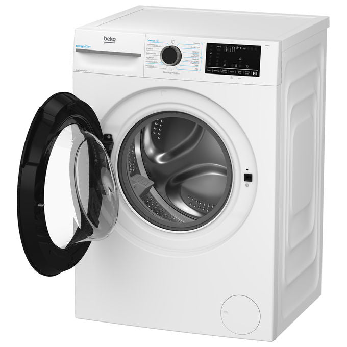 Beko BMW8149DB b300 Lavatrice Frontale 8 Kg 1400 rpm Classe A Motore Inverter Funzione Vapore Display Touch (84.5x60x54.6 cm) colore Bianco