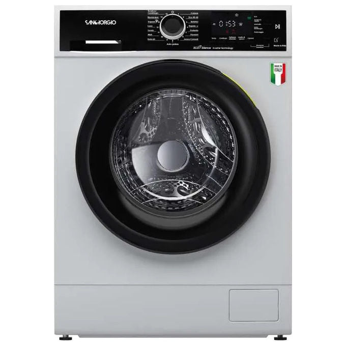 Sangiorgio F814C-E Lavatrice 8 Kg 1400 Giri Inverter Classe A (842x596x533) cm colore Bianco