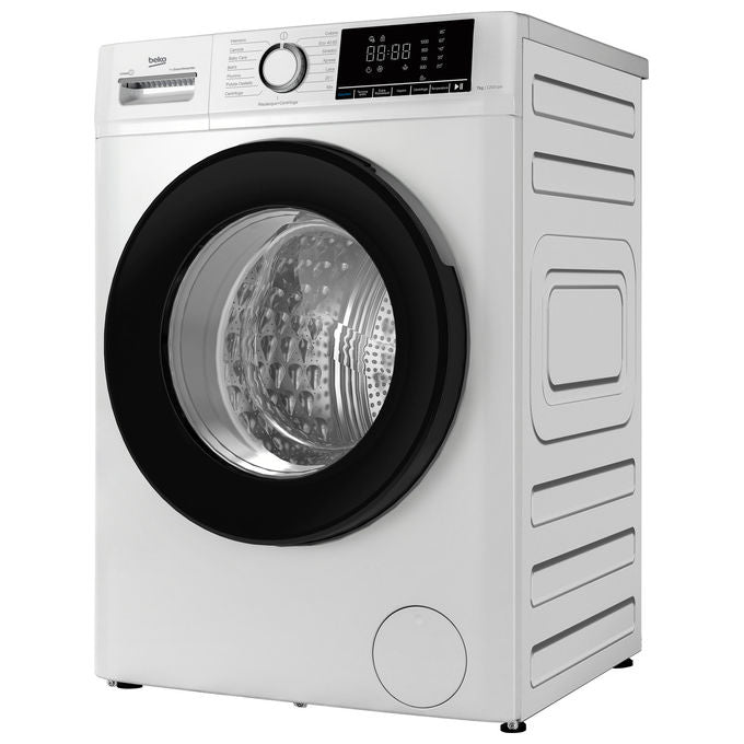 Beko BMX7126DB b100 Lavatrice Carica Frontale 7 Kg 1200 rpm Classe A Inverter Vapore (85x60x47 cm) colore Bianco