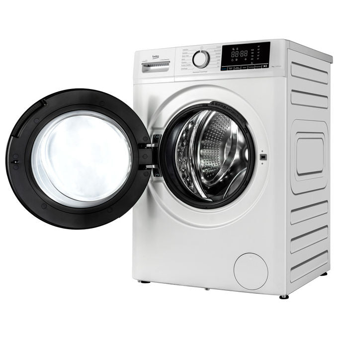 Beko BMX8126DW b100 Lavatrice Carica Frontale 8 Kg 1200 rpm Classe A Inverter Vapore Display XL (85x60x52 cm) colore Bianco