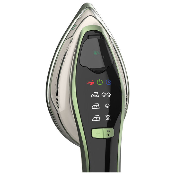 Imetec Steam Easy 9037 Ferro da Stiro Portatile Verticale Piastra Ceramica 1200W colore Bianco Verde Nero