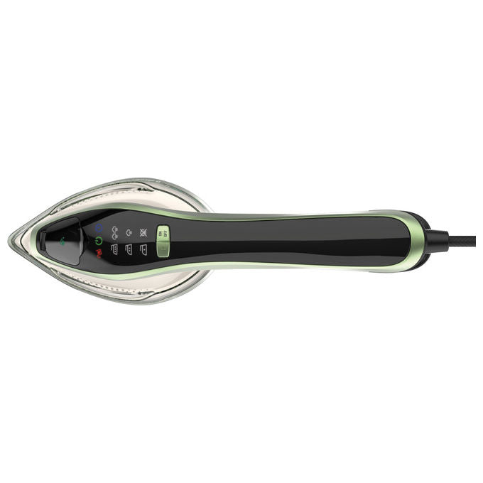 Imetec Steam Easy 9037 Ferro da Stiro Portatile Verticale Piastra Ceramica 1200W colore Bianco Verde Nero