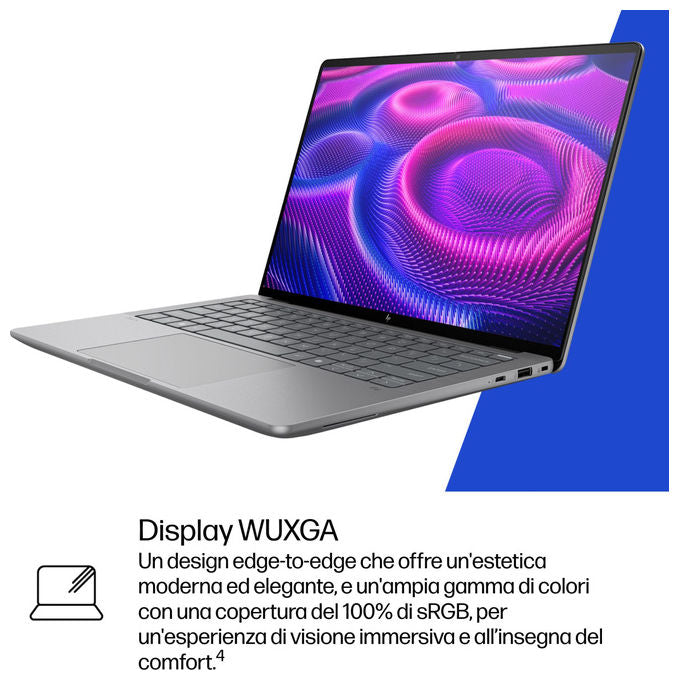 HP A3ZK9ET ZBook Ultra G1a Workstation mobile AMD Ryzen AI Max PRO 395 64GB 1TB SSD WUXGA Windows 11 Pro colore Argento