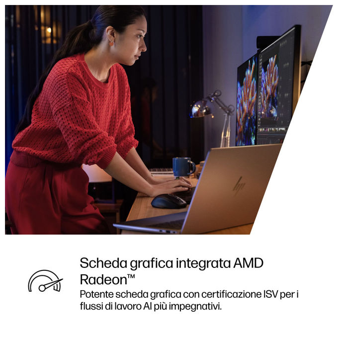 HP A3ZK9ET ZBook Ultra G1a Workstation mobile AMD Ryzen AI Max PRO 395 64GB 1TB SSD WUXGA Windows 11 Pro colore Argento