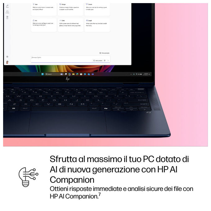 HP B69A4ET EliteBook X Flip G1i Notebook 14 pollici Intel Core Ultra 5 32GB RAM 512GB SSD Windows 11 Pro Blu