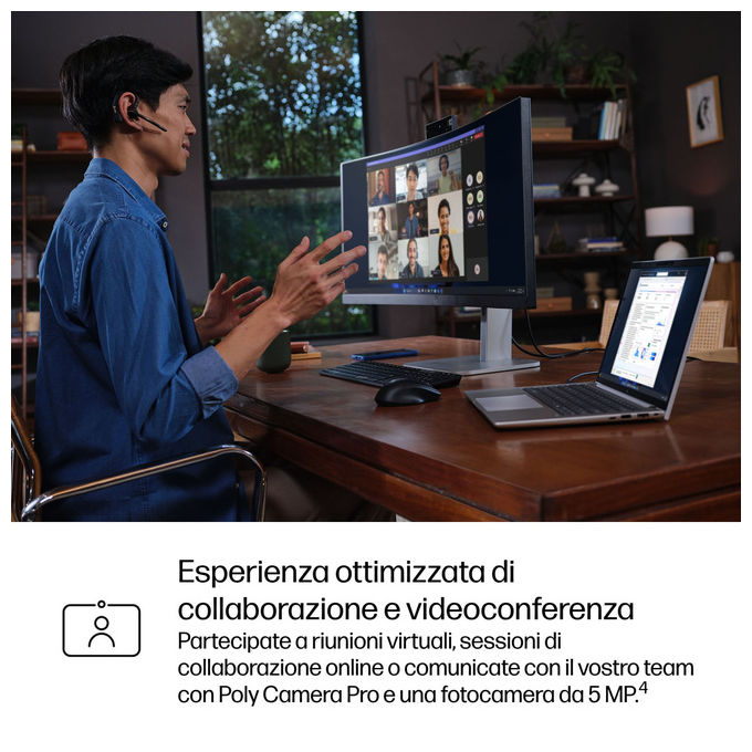 HP G1i Computer portatile 13.3'' Intel Core Ultra 5 16GB RAM 512GB SSD Windows 11 Pro Argenteo