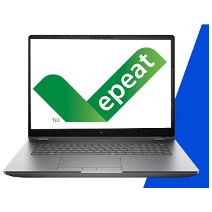 HP 98L56ET ZBook Fury G1i Workstation Mobile 16'' Intel Core Ultra 7 255HX 32GB DDR5 1TB SSD NVMe NVIDIA RTX PRO 1000 Blackwell 8GB Windows 11 Pro colore Argento