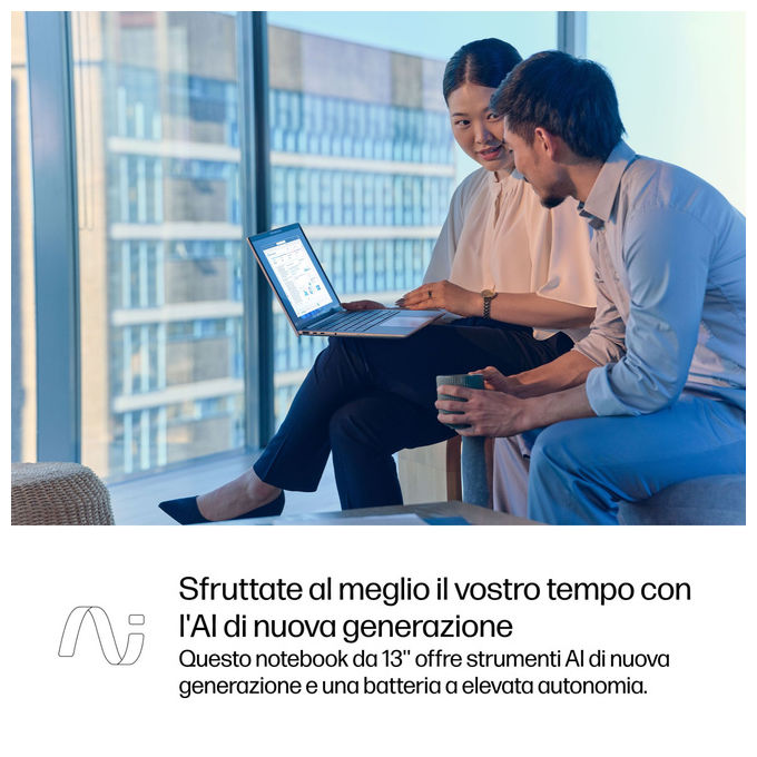 HP AD4K1ET EliteBook 8 G1a Personal Computer Portatile AMD Ryzen AI 7 350 32 GB 512 GB SSD 13.3 Pollici WUXGA Argento Windows 11 Pro colore Argento