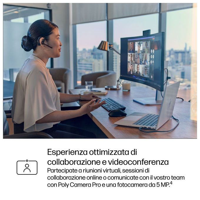HP AD4K1ET EliteBook 8 G1a Personal Computer Portatile AMD Ryzen AI 7 350 32 GB 512 GB SSD 13.3 Pollici WUXGA Argento Windows 11 Pro colore Argento