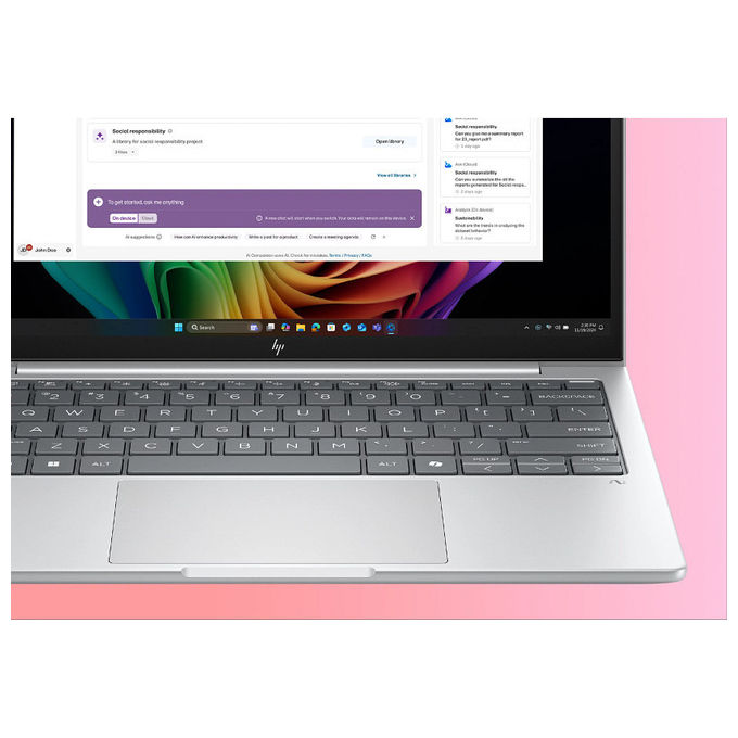 HP AD4K1ET EliteBook 8 G1a Personal Computer Portatile AMD Ryzen AI 7 350 32 GB 512 GB SSD 13.3 Pollici WUXGA Argento Windows 11 Pro colore Argento