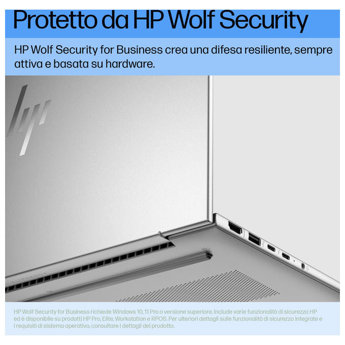 HP EliteBook 660 G11 Intel Core Ultra 7 16GB RAM 512GB SSD WUXGA Argento colore Argento