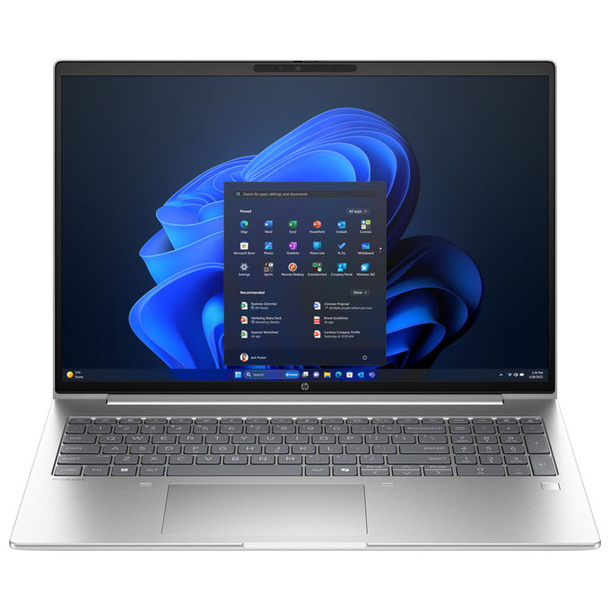 HP CK1N9ET ProBook 4 G1i Notebook 16'' WUXGA Intel Core Ultra 7 255H 16 GB DDR5 512 GB SSD NVIDIA GeForce RTX 3050 4 GB Wi-Fi 6E Windows 11 Pro colore Argento