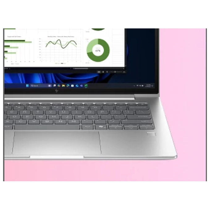 HP EliteBook 6 G1i AI CK1P8ET Computer portatile Intel Core Ultra 7 14 pollici 16GB RAM 512GB SSD Windows 11 Pro colore Argento