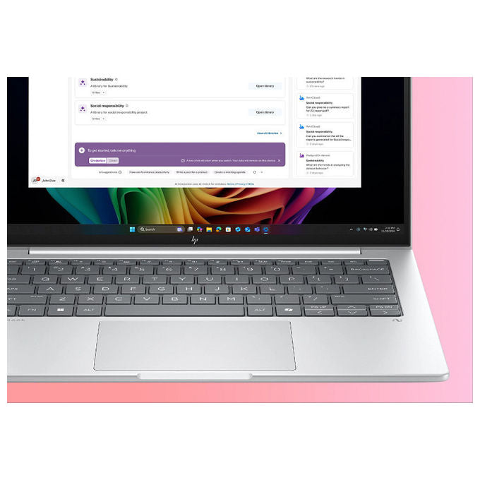 HP CL5D4ET EliteBook 8 G1i Notebook Intel Core Ultra 5 14 pollici 16GB RAM 512GB SSD Windows 11 Pro colore Argento
