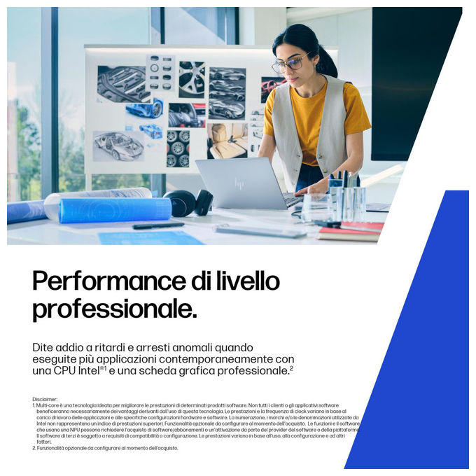 HP D00YJET ZBook 8 G1i Wolf Pro Security Edition Intel Core Ultra 9 285H Workstation Mobile 16 pollici WUXGA 32 GB DDR5 1 TB SSD NVIDIA RTX 500 Ada Windows 11 Pro colore Argento