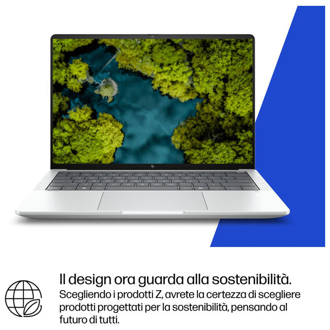 HP Zbook Ultra G1a Workstation mobile AMD Ryzen AI Max Pro 395 14'' WUXGA 128GB RAM 1TB SSD Windows 11 Pro colore Argento