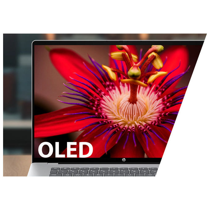 HP 16-BF0004NL OmniBook 5 Laptop Next Gen AI Qualcomm Snapdragon X1 16 pollici 16 GB RAM 512 GB SSD Windows 11 Home colore Argento Ghiaccio
